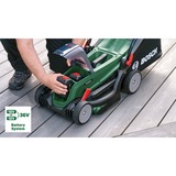 Bosch 37-550 Cortacésped de empuje a gasolina Batería Negro, Verde verde/Negro, Cortacésped de empuje a gasolina, 550 m², 37 cm, 2,5 cm, 7 cm, Cuchillas giratorias