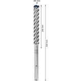Bosch Expert Broca para martillo SDS Max-8X, Taladro Martillo perforador, Hammer drill bit, 2,6 cm, 320 mm, Concreto, Piedra, 20 cm