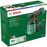 Bosch Pistola pulverizadora a batería AdvancedSpray 18V-500 solo, Arma de aerosol verde