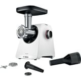 Bosch Serie 4 MFWS420W picadora 1300 W Blanco, Picadora de carne blanco, 1300 W, Blanco, 1 m, Acero inoxidable, 1900 W, 500 W