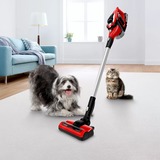 Bosch Serie 8 BBS81PETM aspiradora de mano Rojo Sin bolsa, Aspirador vertical rojo/Negro, Secar, Filtro higiénico, Ciclónico, Suelo duro, Alfombra, Suelo duro, Escalones, Tapicería, 76 dB, Sin bolsa