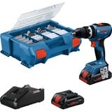 Bosch Taladro atornillador percutor inalámbrico GSB 18V-65 Professional, 18Volt, Taladro/destornillador azul