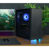 Cooler Master MasterBox MB600L V2 Midi Tower Negro, Cajas de torre negro, Midi Tower, PC, Negro, ATX, micro ATX, Mini-ITX, Plástico, Acero, Vidrio templado, 16,1 cm