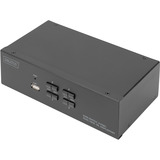 Digitus Conmutador KVM DisplayPort 4x 1, Switch KVM negro