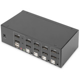 Digitus Conmutador KVM DisplayPort 4x 1, Switch KVM negro