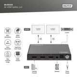 Digitus DS-55339, Splitter HDMI negro