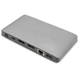 Digitus Estación de acoplamiento Thunderbolt 3 8K plateado