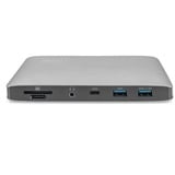 Digitus Estación de acoplamiento Thunderbolt 3 8K plateado