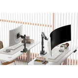 Digitus Soporte para monitor individual, 57", 27 kg, Soporte de monitor negro