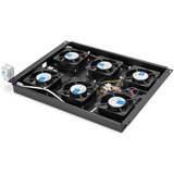 Digitus Unidad de refrigeración de techo para armarios de servidor Unique, Elemento ventilador negro, Negro, 6 Ventilador(es), Unique Server, 390 mm, 550 mm, 65 mm