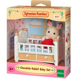 EPOCH Sylvanian Families - Bebé conejo de chocolate con cuna, Juegos de construcción 