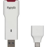 FRITZ! FRITZ!WLAN Stick 6700, Adaptador Wi-Fi blanco/Rojo