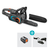 GARDENA PowerSaw 250/18V P4A solo, 14790-55, Motosierra gris/Turquesa