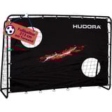 HUDORA Portería de fútbol entrenador con muro de portería negro
