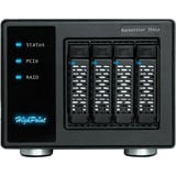 HighPoint RocketStor 6541AW 4-Bay PCIe 4.0 x16 NVMe, Carcasa RAID negro