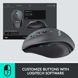 Logitech Customizable Mouse M705 ratón mano derecha RF inalámbrico Óptico 1000 DPI antracita, mano derecha, Óptico, RF inalámbrico, 1000 DPI, Carbón vegetal