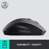 Logitech Marathon M705 ratón Oficina mano derecha RF inalámbrico Óptico 1000 DPI antracita, mano derecha, Óptico, RF inalámbrico, 1000 DPI, Carbón vegetal