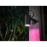 Philips Hue Foco para exteriores Lily, Luz de LED negro, Philips Hue White and Color ambiance Foco para exteriores Lily, Alumbrado de sobremuro/pie para exterior, Bluetooth, Negro, LED, Aluminio, Bombilla(s) no reemplazable(s)