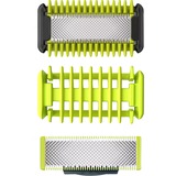 Philips Norelco OneBlade 1 cuchilla para la cara, 1 para el cuerpo Kit Face + Body, Conjunto 1 para el cuerpo Kit Face + Body, Cuchilla de afeitar, Negro, Cal, Acero inoxidable, Philips, OneBlade
