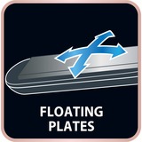 Rowenta LISS&CURL SF4210 Plancha de pelo Caliente Negro negro/Plateado, Plancha de pelo, Caliente, 95 °C, 230 °C, Negro, LCD
