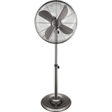 Steba VT S6 Acero inoxidable, Ventilador Gunmetal, Ventilador con aspas para el hogar, Acero inoxidable, Piso, Metal, 56 dB, 4,3 m