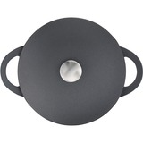 Tefal Trattoria E2187234 cacerola Alrededor Negro, Pan negro, Alrededor, Negro, Aluminio, Titanium Extra, Desmontable, Cerámico, Gas, Halógeno, Inducción