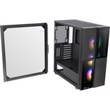 Thermaltake Versa T26 TG ARGB Midi Tower Negro, Cajas de torre negro, Midi Tower, PC, Negro, ATX, EATX, micro ATX, Mini-ITX, SPCC, Juego