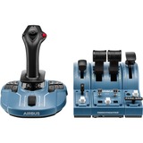 Thrustmaster TCA CAPTAIN PACK AIRBUS EDITION PC Joystick +Double manette des gaz Réplique A3 Negro, Azul USB Simulador de Vuelo, Conjunto Azul-gris/Negro, Simulador de Vuelo, PC, Alámbrico, USB, Negro, Azul, Cable