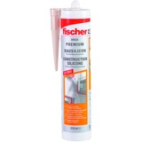 fischer Silicona de construcción DBSA W 310ml, sellador blanco
