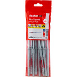 fischer Taco de vástago largo DuoXpand 8x100 FUS, Pasador gris claro/Rojo