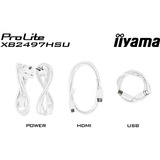 iiyama ProLite XB2497HSU-W1, Monitor LED blanco (mate)