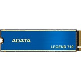 ADATA LEGEND 710 M.2 512 GB PCI Express 3.0 3D NAND NVMe, Unidad de estado sólido azul/Dorado, 512 GB, M.2, 2400 MB/s