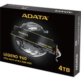 ADATA LEGEND 960 4 TB, Unidad de estado sólido gris oscuro/Dorado