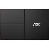 AOC 16G3 monitor o TV portátil Monitor portátil Negro, Rojo 39,6 cm (15.6") TFT 1920 x 1080 Pixeles, Monitor de gaming negro/Rojo, 39,6 cm (15.6"), TFT, 1920 x 1080 Pixeles, Full HD, 16:9, 4 ms