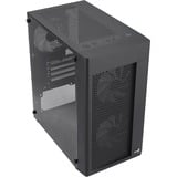 Aerocool HEXFORMBKV2 Caja PC Micro ATX 3 Ventiladores FRGB Negro, Cajas de torre negro, Mini Tower, PC, Negro, micro ATX, Mini-ITX, ABS, SPCC, Atrás, Frente