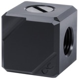 Alphacool 17557 accesorio o pieza de sistema de refrigeración para ordenador, Conexión negro, Acetal, Negro, 1/4", 26,5 mm, 26,5 mm, 26,5 mm