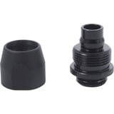 Alphacool Boquilla de montaje HF TPV metal - 12,7/7,6mm recta - negro, Conexión negro