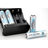 Ansmann 2500mAh AA maxE plus Níquel-metal hidruro (NiMH), Batería plateado, AA, Níquel-metal hidruro (NiMH), 1,2 V, 2500 mAh, 14,5 x 14,5 x 50,5 mm