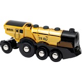 BRIO Goldene Batterielok mit Licht und Sound, Ferrocarril 0,3 año(s)