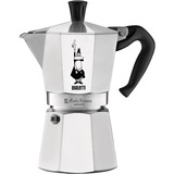 Bialetti Moka Express 0,3 L Aluminio, Negro, Cafetera espresso plateado, 0,3 L, Aluminio, Negro, 6 tazas, Aluminio, Moka Express, CE