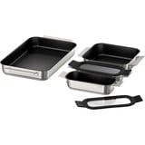 Bosch HEZ9FF040 pieza y accesorio de hornos Juego de repostería Acero inoxidable, Juego de sartenes acero fino/Negro, Juego de repostería, Bosch, Horno, Acero inoxidable, 3 pieza(s)