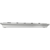 CHERRY DW 9100 SLIM teclado Ratón incluido Universal RF Wireless + Bluetooth QWERTY Inglés de EE. UU. Plata, Juego de escritorio blanco/Plateado, Inalámbrico, RF Wireless + Bluetooth, QWERTY, Plata, Ratón incluido
