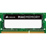 Corsair CMSA8GX3M2A1333C9 módulo de memoria 8 GB 2 x 4 GB DDR3 1333 MHz, Memoria RAM 8 GB, 2 x 4 GB, DDR3, 1333 MHz, 204-pin SO-DIMM, Verde, Lite Retail