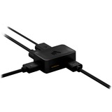 Corsair iCUE LINK divisor de 4 vías, Caja de fíbra óptica negro