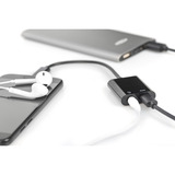 Digitus Adaptador USB-C a USB-C + conector de 3,5 mm negro
