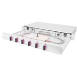 Digitus Caja de empalme LWL, equipada, 6x SC DX, OM4, Caja de fíbra óptica 