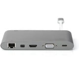 Digitus Estación de acoplamiento universal, USB Type-C™ gris, USB Type-C™, Alámbrico, USB 3.2 Gen 1 (3.1 Gen 1) Type-C, 60 W, 10,100,1000 Mbit/s, Gris, MMC, MicroSD (TransFlash), MicroSDHC, MicroSDXC