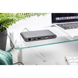 Digitus Estación de acoplamiento universal, USB Type-C™ gris, USB Type-C™, Alámbrico, USB 3.2 Gen 1 (3.1 Gen 1) Type-C, 60 W, 10,100,1000 Mbit/s, Gris, MMC, MicroSD (TransFlash), MicroSDHC, MicroSDXC