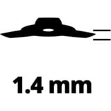 EINHELL Cuchilla para césped 3404996, para desbrozadoras GH-BC 33-4S / 43AS, GC-BC 31-4S, Cuchilla de repuesto 