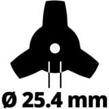 EINHELL Cuchilla para césped 3404996, para desbrozadoras GH-BC 33-4S / 43AS, GC-BC 31-4S, Cuchilla de repuesto 